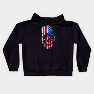 Skull Flag USA Kids Hoodie